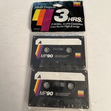 New 2 Pack GEMINI Multi-Purpose 90 Min. Audio Cassettes Low Noise / High Energy