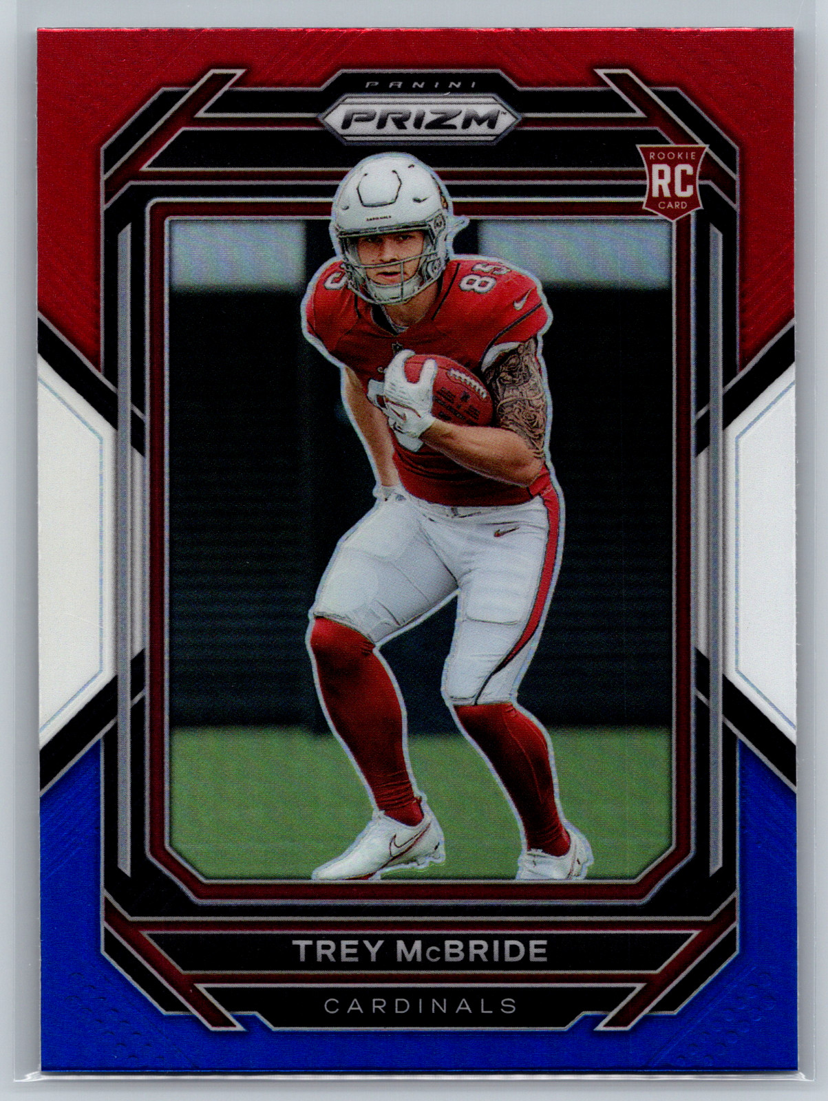 Trey McBride 2022 Panini Prizm Red White Blue Prizm Rookie #327 Cardinals