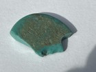 Fatimid glass jeton fragment al-Adid, 1160-1171, turquoise ex-Steve Album 4.54 g — photo 9