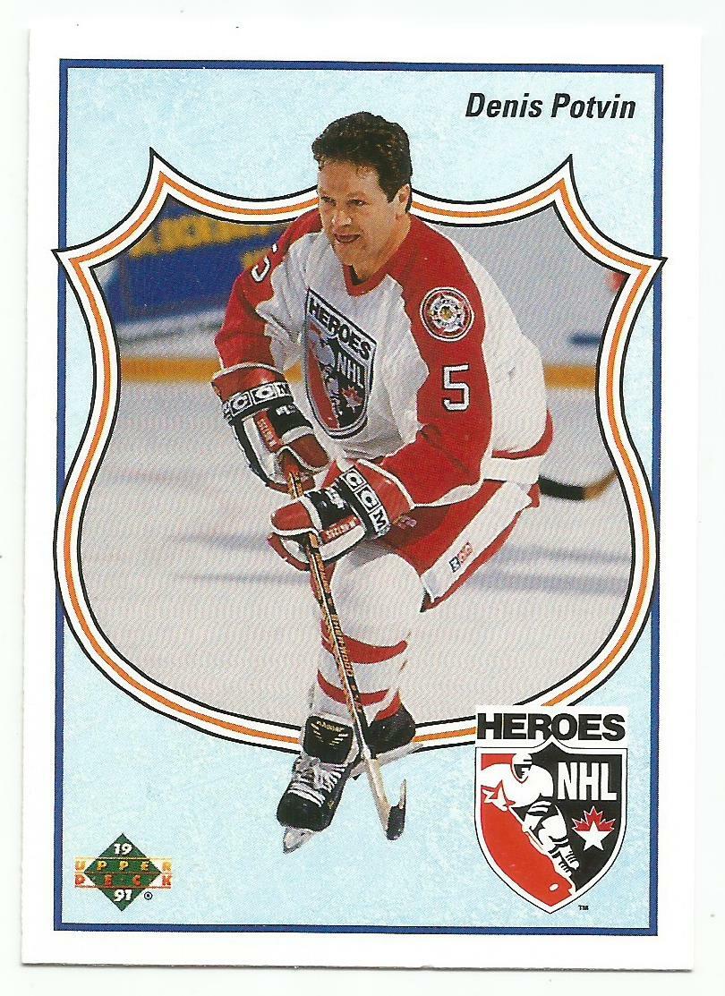 DENIS POTVIN 1990-91 UPPER DECK NHL HEROES NM-MT CONDITION NEW YORK ISLANDERS