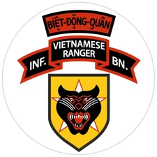US Army BDQ Vietnam Ranger Bumper Sticker Military Vinyl Soldier Decal 5"