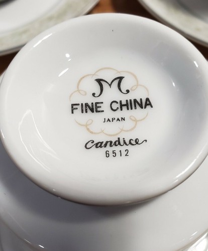 💥💥💥(4) Tea Cup and Saucer Sets, Candice 6512, M Fine China  - Imagen 5 de 12