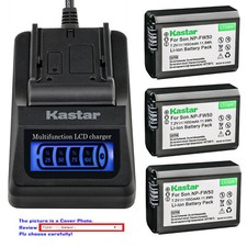 Kastar Battery LCD Quick Charger for Sony Genuine NP-FW50  OEM BC-VW1 BC-TRW