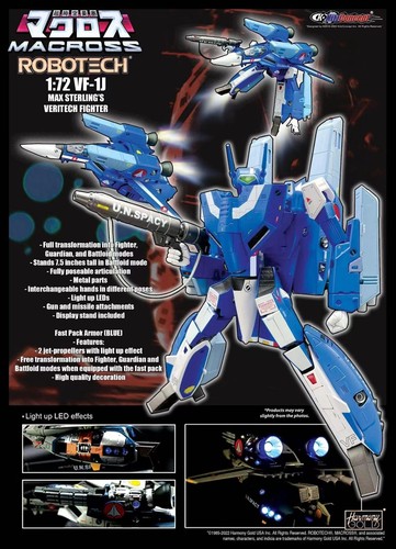 KitzConcept Macross Robotech 1/72 VF-1J MAX & MIRYIA VERITECH FIGHTER Toy - Picture 10 of 11