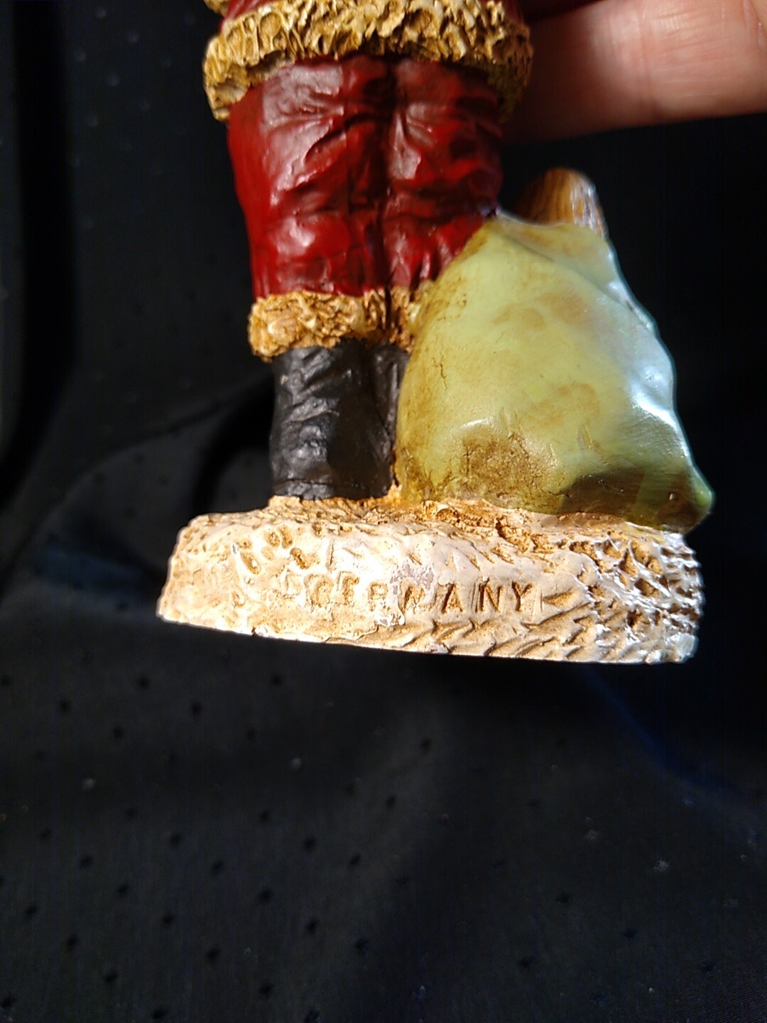 Wood World Inc. GERMANY Santa Hand Crafted In Virginia Sack W/Toys