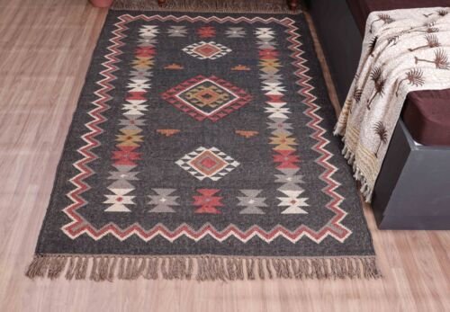Rug Turkish Southwestern Kilim Living Room Rug Vintage Area Navajo Tribal Carpet - Picture 3 of 5