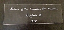 PHOTO PORTFOLIO III   1978 WORCHESTER, MA. ART MUSEUM