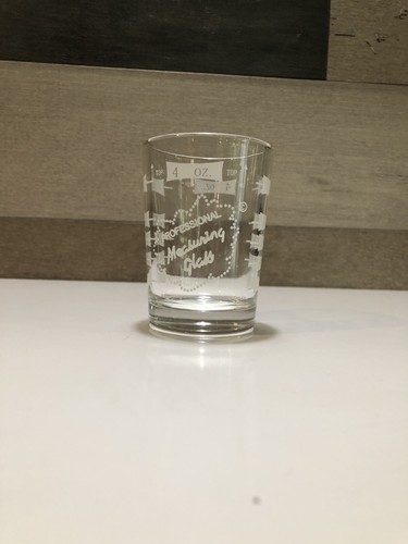 4 oz. Bar & Kitchen Vintage LIBBY Professional Measuring Glass Shots Cocktails