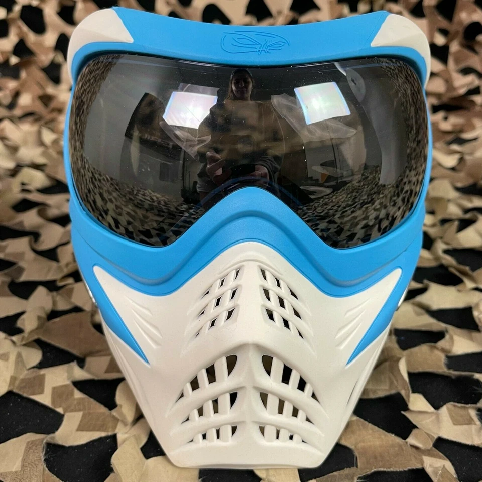 NEW V-Force Grill Paintball Mask - SE Blue/White - Image 2 of 4