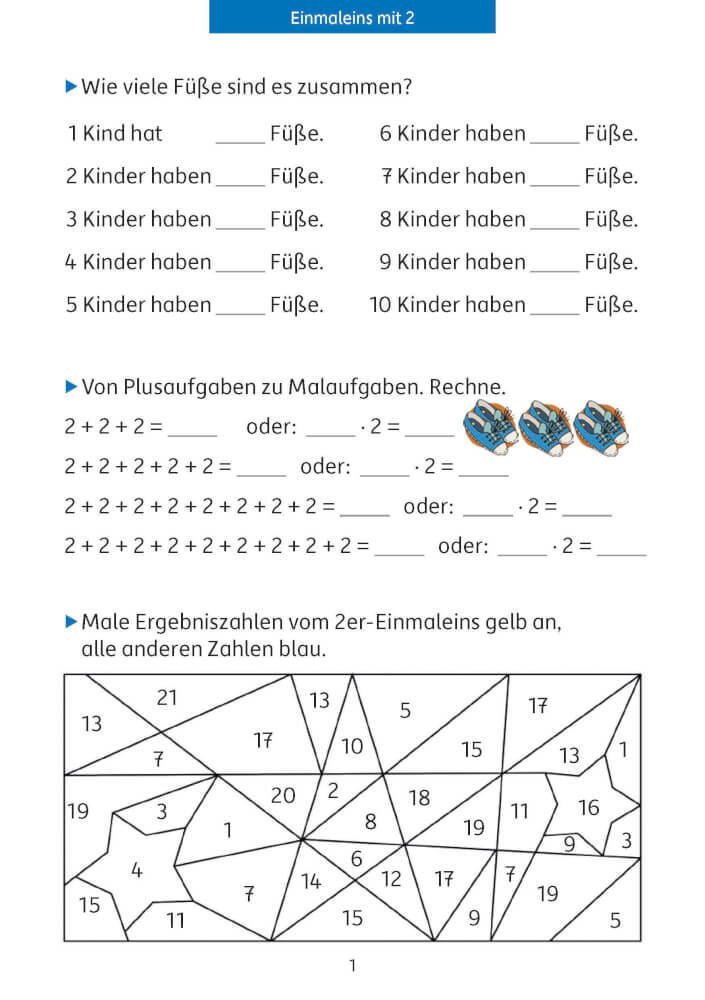 Thumbnail - Quer Durch Die 2./3. Klasse, Das Kleine Einmaleins - Übungsblock. Ab 7