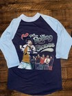 Vintage 80s Rolling Stones T Shirt 1981-82 World Tour Henley Med British Coming — photo 1