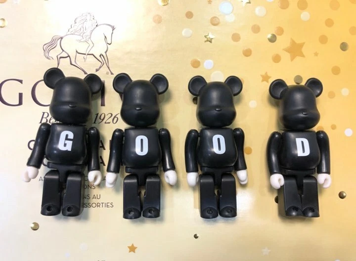 Ultra Rare Series 5 Goodenough Set 100% Bearbrick Black Figure Medicom