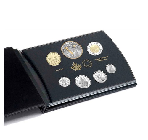 Juego de prueba de plata Canadá 2020 con moneda de dólar de plata chapada en oro de 24 k Día V-E - Imagen 4 de 4