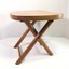 vintage nevco fold n carry wood sitting stool travel camping kids, folds flat