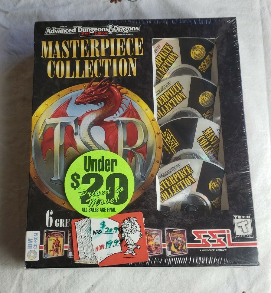 Advanced Dungeons And Dragons Masterpiece Collection TSR PC