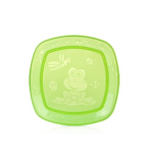 Nuby Fun Feeding Square Plate - Durable - Fun - Travel - BPA Free - 第 5/18 張圖片