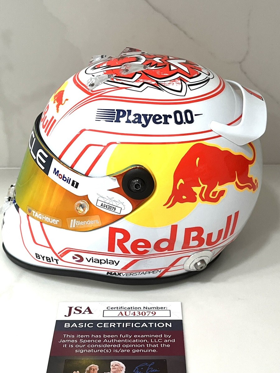 Max Verstappen Hand Signed Official GP Mini Helmet 1:2 Champ Max Verstappen Hand Signed Official GP Mini Helmet 1:2 Champ
