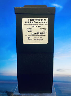 Techno Magnet Outdoor 100w~LOW VOLTAGE~12/24v Magnetic Transformer~GPX-100P