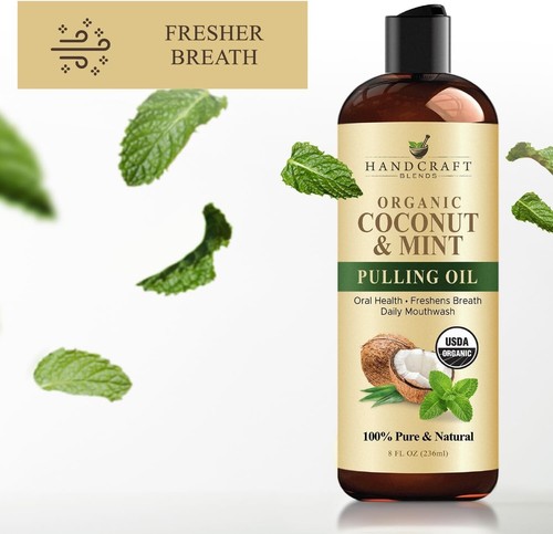 Coconut Oil Pulling for Teeth and Gums with Peppermint Oil - Organic Coconut Oil - 第 5/9 張圖片