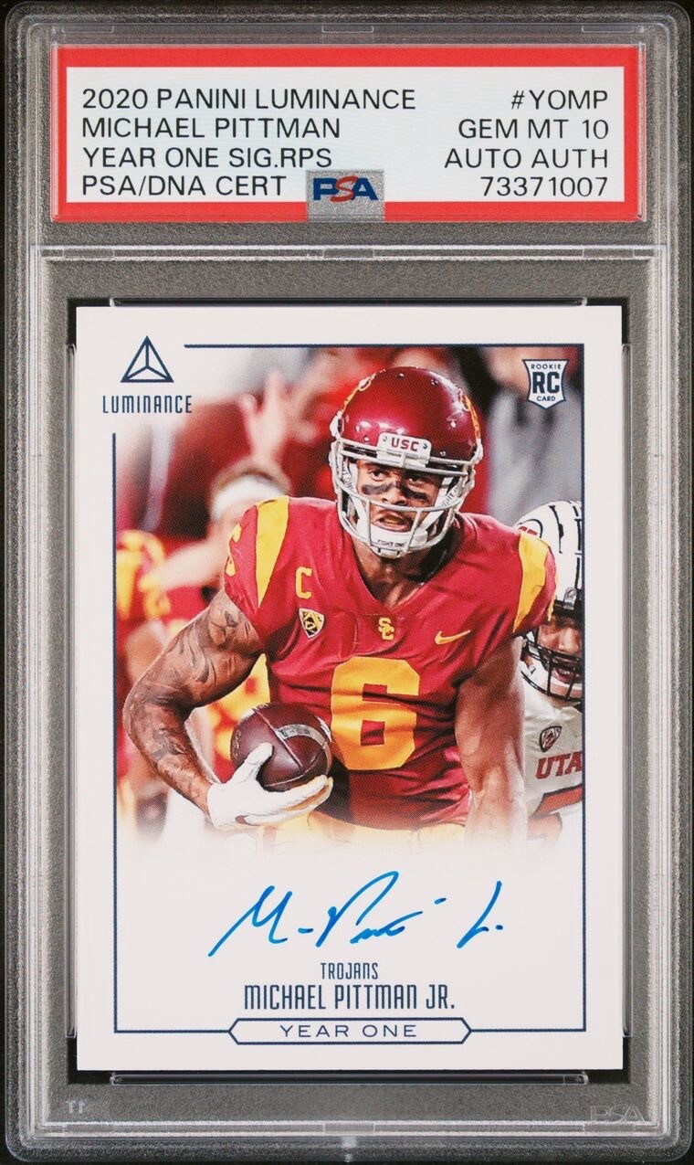 2020 Luminance Michael Pittman RC Year One AUTO Rookie PSA 10 GEM Colts