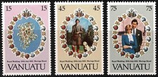 Vanuatu 1981 Royal Wedding - Complete Set Of Three Stamps - MUH