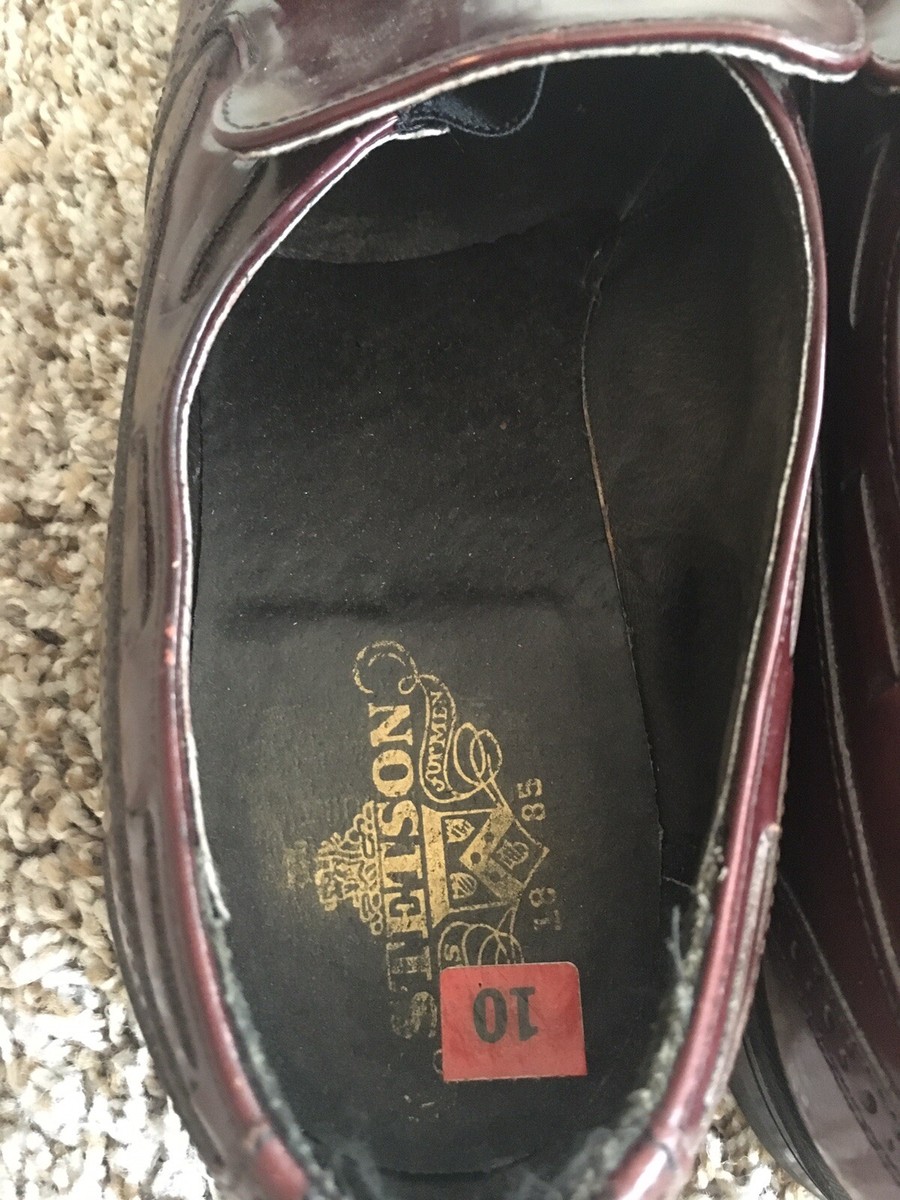 Vintage Stetson Mens Size 10 D/B Leather Burgundy Tassel  display picture 1