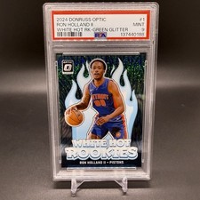 #/5! 🚨2024-25 Donruss Optic Ron Holland II RC Pistons White Hot Rookies #1