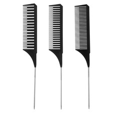 3Pcs Highlighting Comb Professional Hair Dye Combs 3 Sizes Highlight Comb Weavin