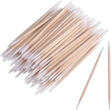 Pointed Tip Cotton Swabs, White Double-head Precis Microblading Cotton