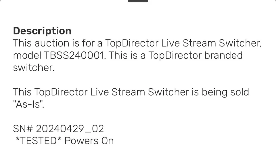 NEW TopDirector Multicam Live Stream Switcher For iOS/iPad NDI/SRT/UVC/RTSP - Image 2 of 3