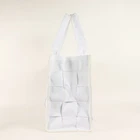 Sac Supreme 23Ss motif logo jacquard tissé grand fourre tout blanc
