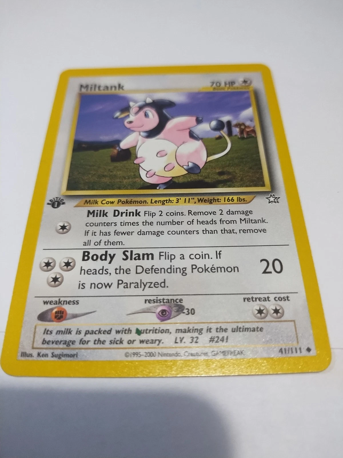 Pokémon WOTC - Miltank 41/111 - Neo Genesis- 1st Edition - Uncommon NM/M