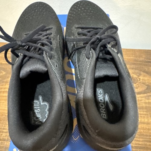 Brooks Ghost 16 Mens Running Shoes Fitness Gym Premium Black Sz 12 (Wide) 2E - Picture 8 of 11