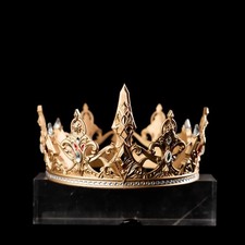 Love And Deepspace Vintage Hair Crown Wedding Headwear Medieval Crystal Crown