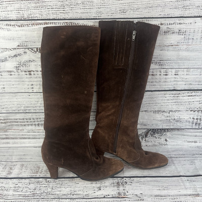 【COLOR iN ID】Suede pam long boots SLAY-08 Lace-Up Over The Knee Block Heel Boots – Wild Diva