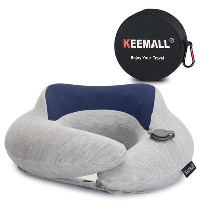 Keemall Inflatable Travel Pillow for Airplane Neck Support - Upgraded 3rd Gen