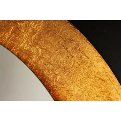 ET2 Contemporary Lighting E42040-GLBK Floating Wall Mirror Gold Leaf and Black - Picture 3 of 7