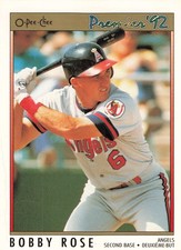Bobby Rose 1992 O-Pee-Chee Premier #169 California Angels Baseball