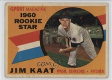 1960 Topps Sport Magazine 1960 Rookie Star Jim Kaat #136 HOF 1c2s
