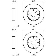 Disque de frein Autobianchi Y10
