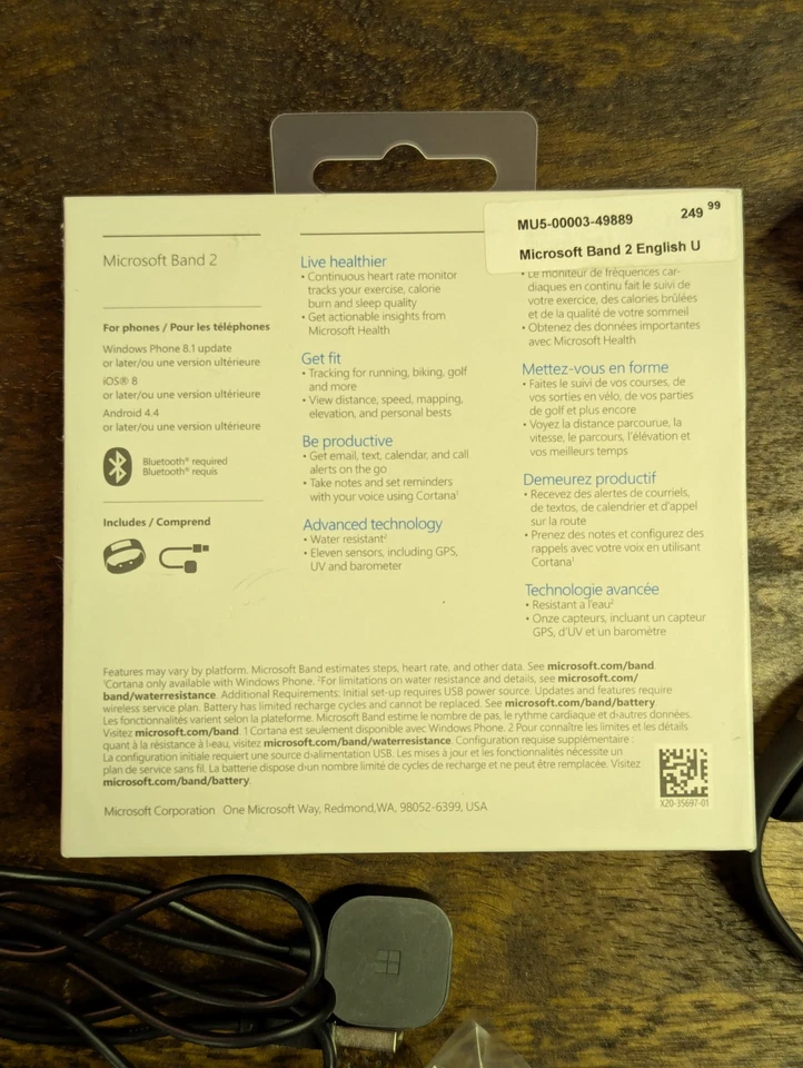 Reloj inteligente CIB Microsoft Band 2/rastreador de actividad física talla L Foto 2 de 4