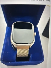 NEW Letsfit E26 Smart Watch Gold Milanese & Rose Bezel