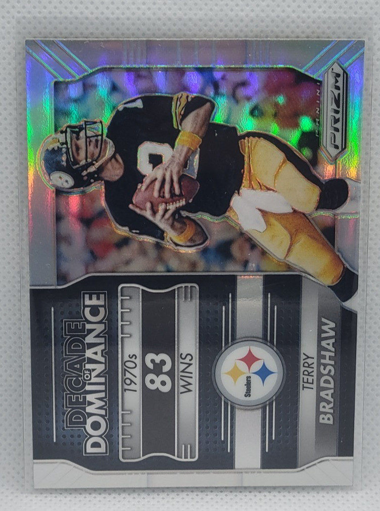 2016 Prizm Terry Bradshaw Decade of Dominance Silver Prizm Steelers