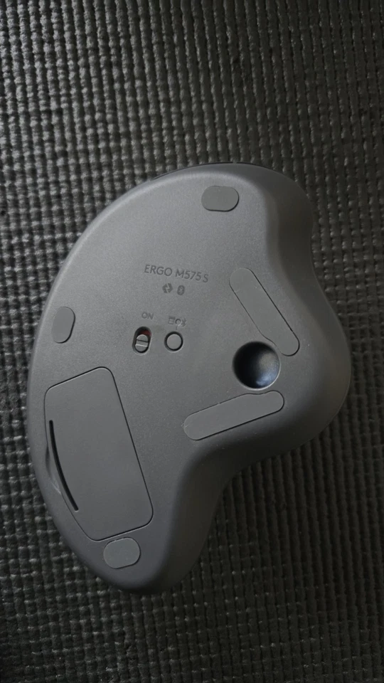 Logitech ERGO M575S Wireless Trackball Mouse, Bluetooth/USB, Light Use, in Box - Image 4 of 4