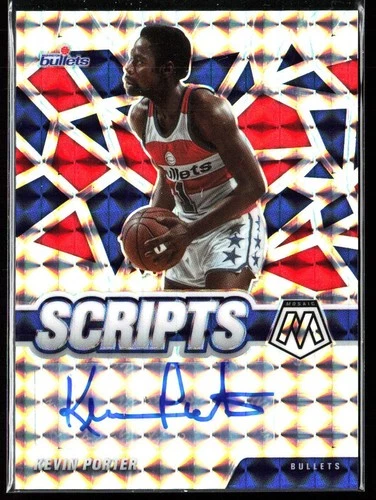 2020-21 Mosaic Prizm Scripts Kevin Porter Auto Washington Bullets #SC-KPT