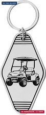Metal Golf Cart Keychain - Key Chain - Gift