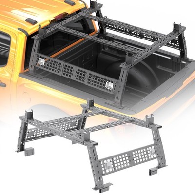 Universal Pick-up Truck Overland Trunk High Bed Rack Cargo Luggage Carrier Black