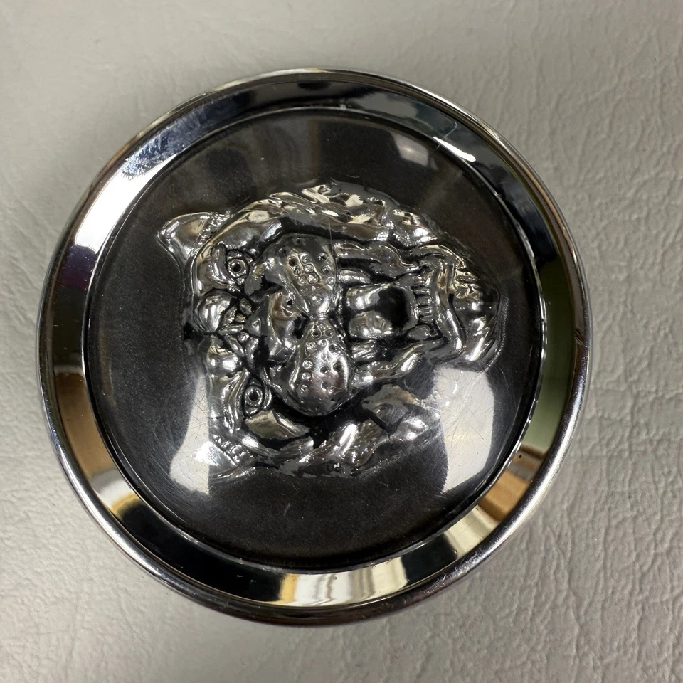 JAGUAR XJ6 XJS XJ8 XK8 TAMPA DO CENTRO DA RODA CUBO CINZA CROMADO FABRICANTE DE EQUIPAMENTO ORIGINAL - Imagem 3 de 4