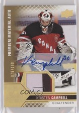 2022 Team Canada Juniors Premium Signatures /199 Kristen Campbell Patch Auto az1