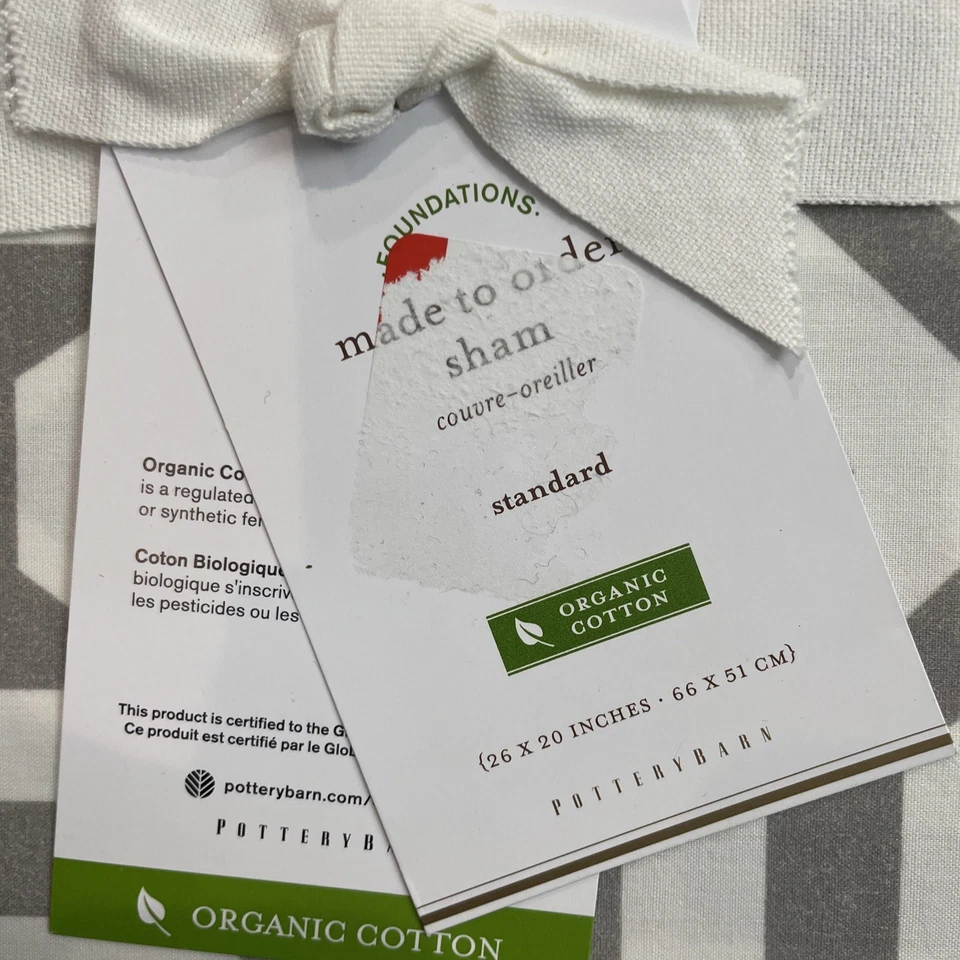 Funda nórdica Pottery Barn Terri Twin + 1 enrejado gris falso geométrico moderno Foto 3 de 4